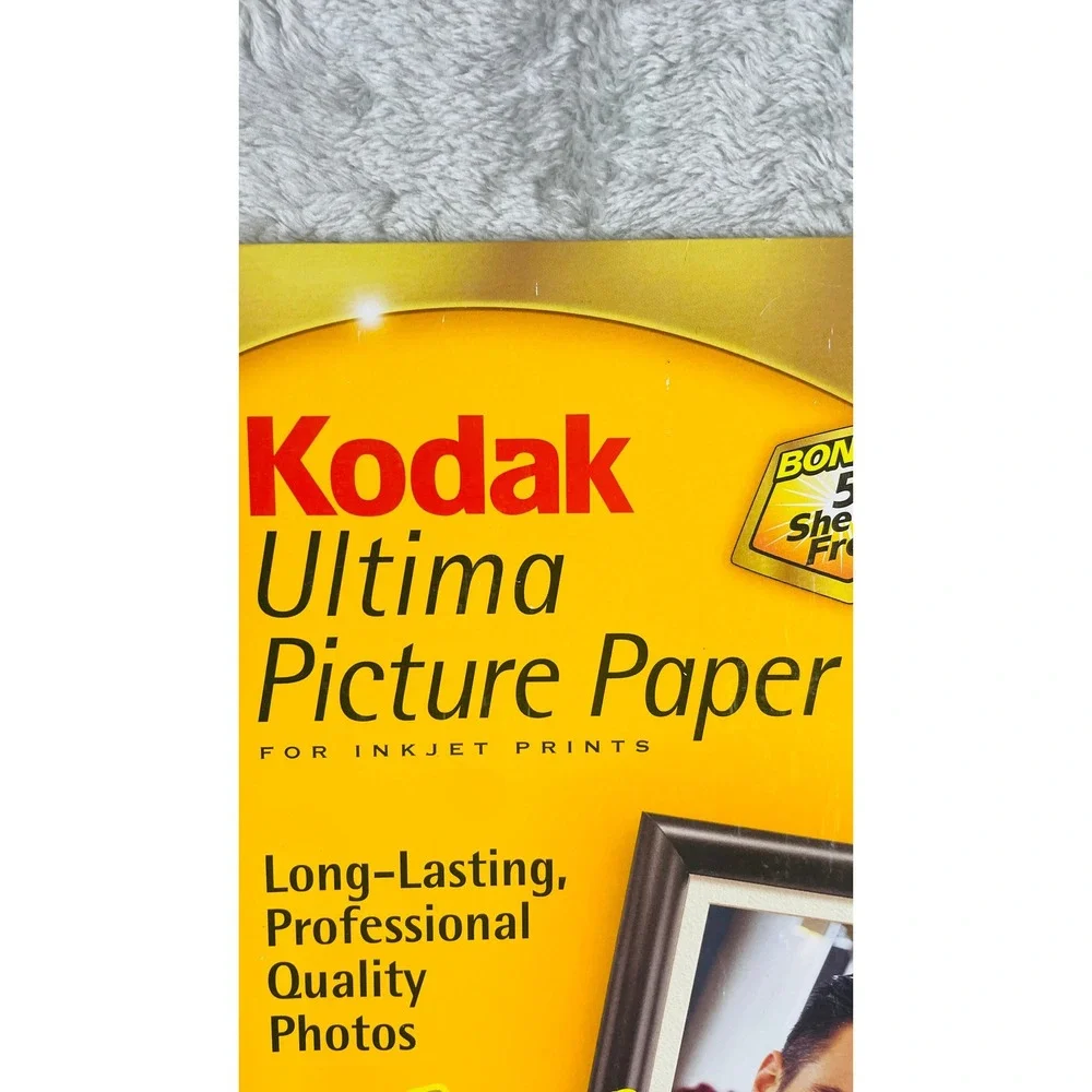 Kodak Ultima Picture Paper High Gloss Inkjet 8.5x11 20 Sheets 10mil 8441933